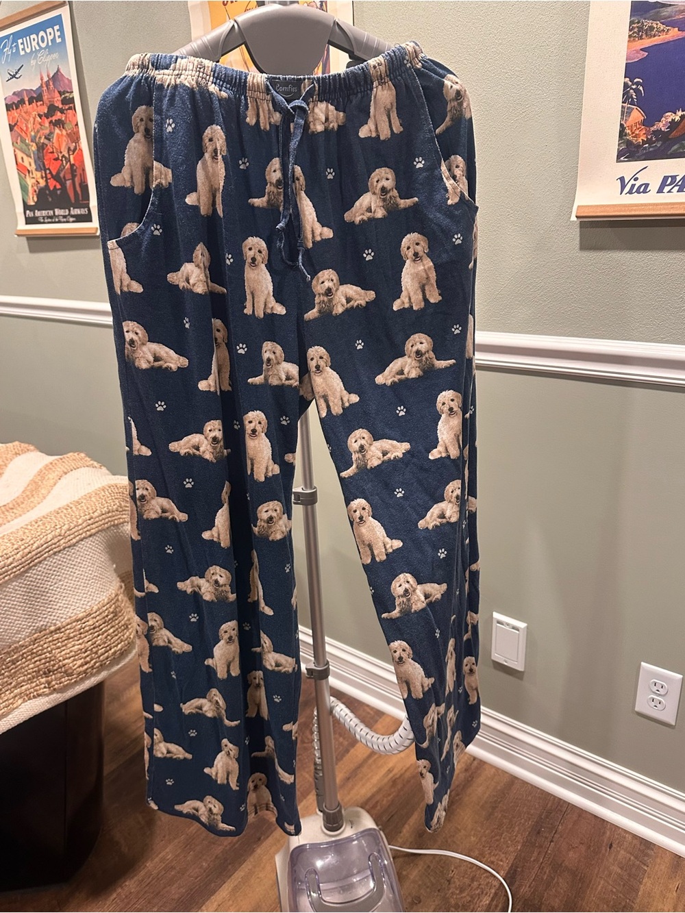 Women’s Comfies Puppy Print Lounge/Pajama/Sleep Pants-     Size M